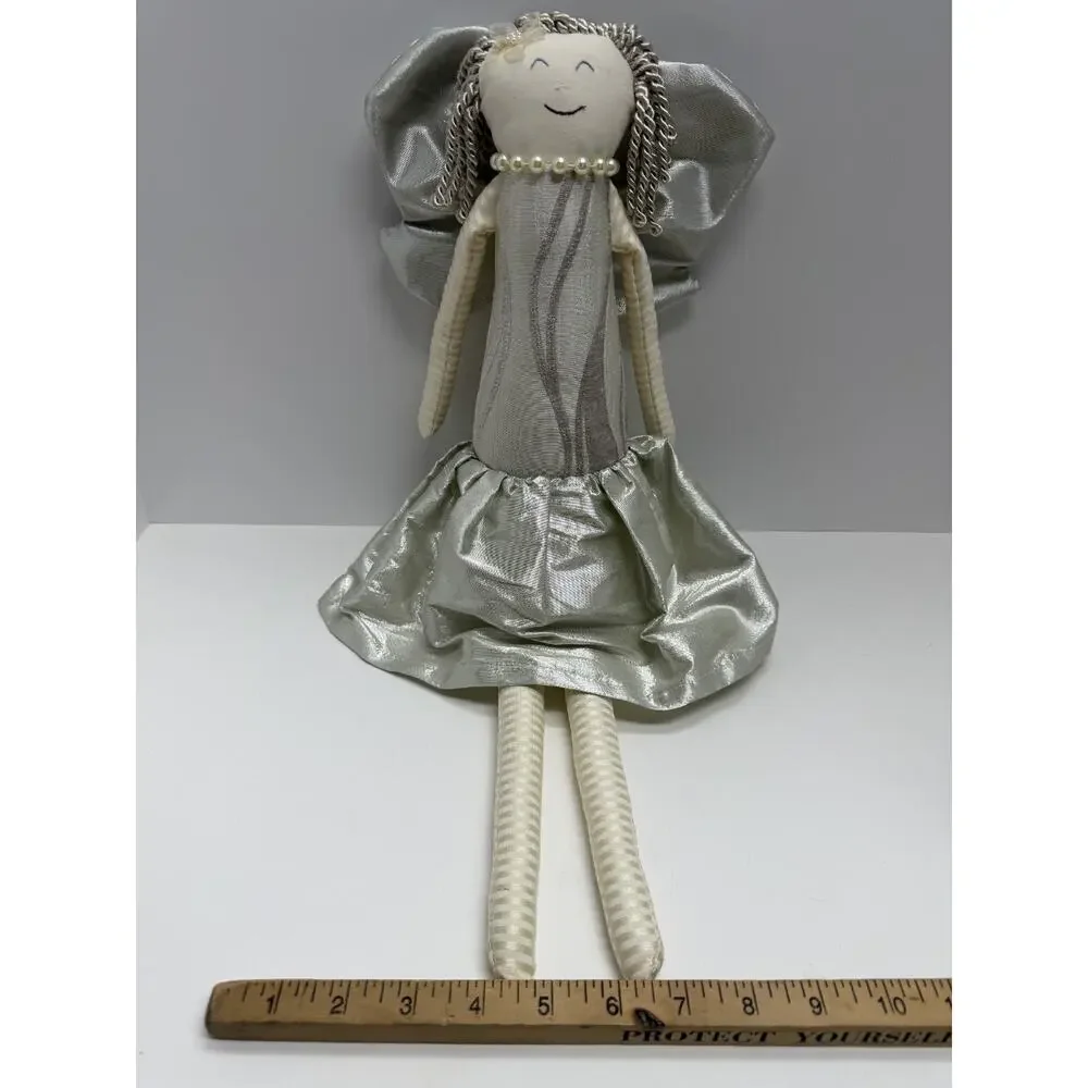 Woof & Poof Angel Doll (2014) – Metallic Skirt & Wings, Cloth Doll with Logo